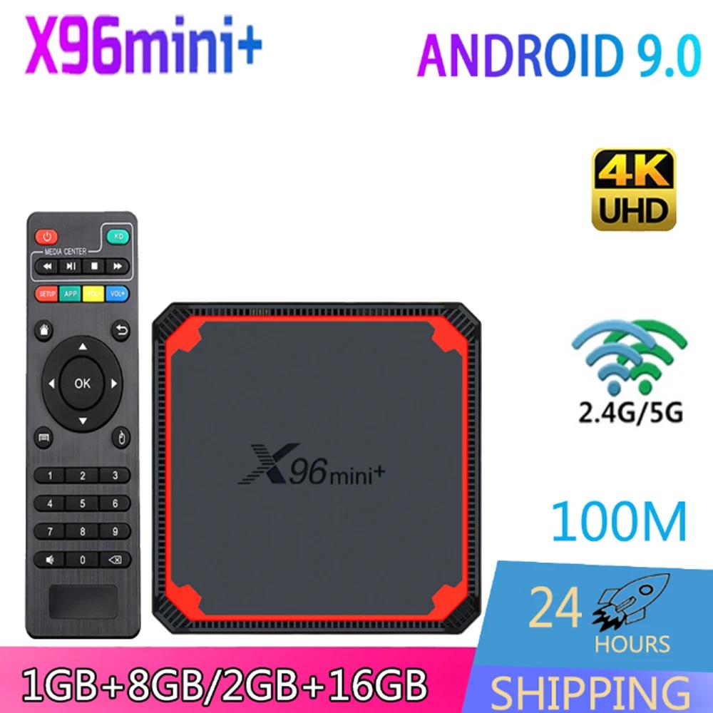 Ʈ ȵ̵ TV ڽ, ȵ̵ 9.0,  , 4K HD LAN, 100M  ڽ, ̵ ÷̾, X96 Mini +, Amlogic S905W4, 2.4G + 5G